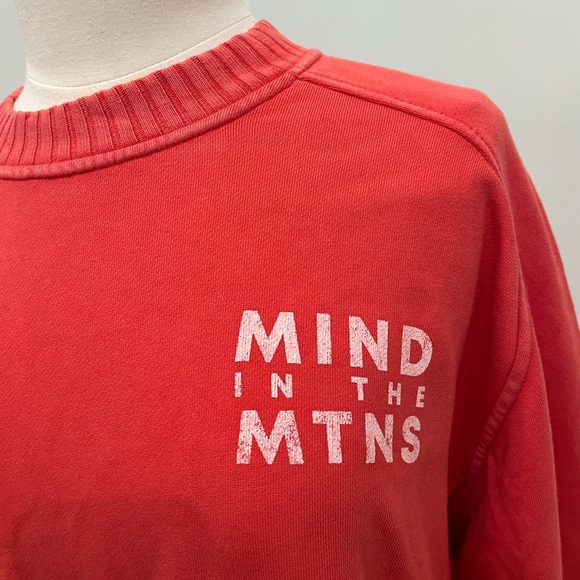 Aerie NWTS Coral Red Pink Oversized Mind In The‎ Mountains Loungewear Sweater - Picture 2 of 9